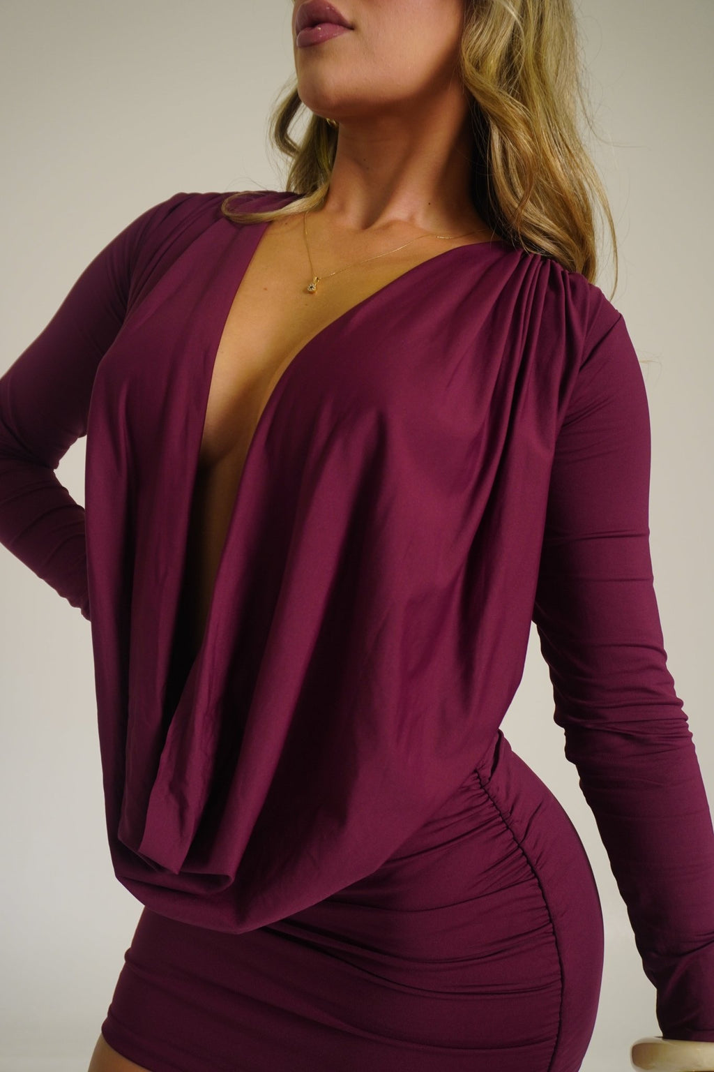 VESTIDO DRAPEADO - Thelussocol